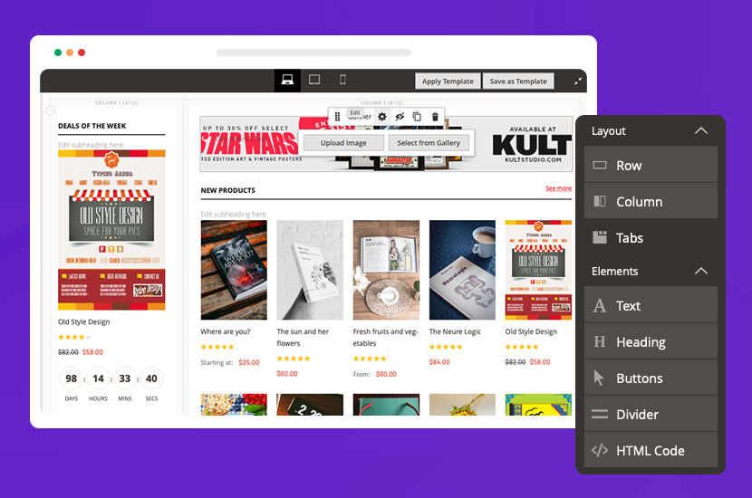 Uber Bookshop magento page builder theme