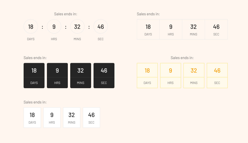 magento page builder product countdown styles