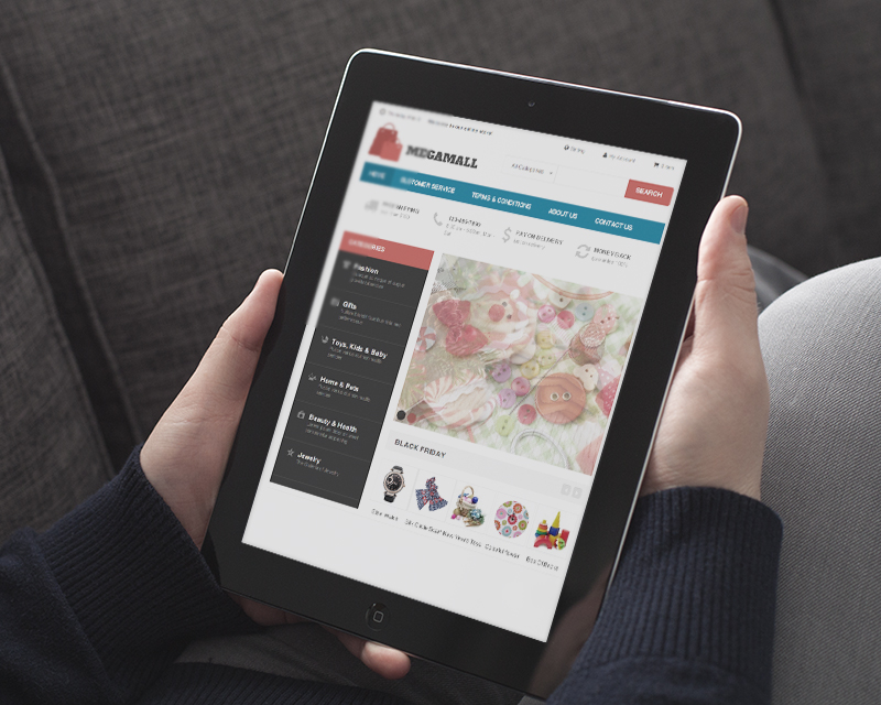 Magento Theme MegaMall – iPad