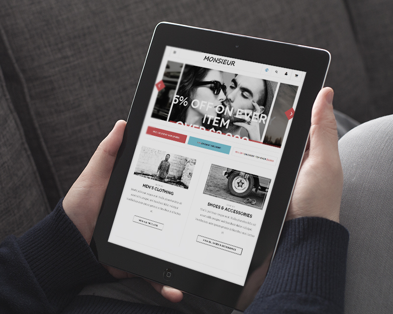 Magento Theme Monsieur – iPad