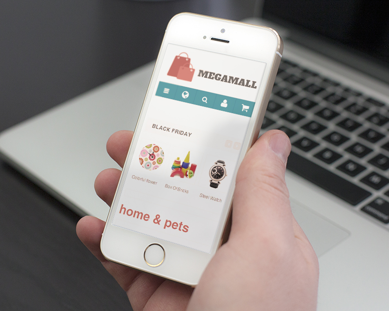 Magento Theme MegaMall – iPhone