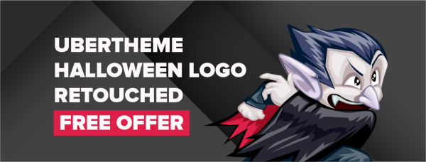 UberTheme Halloween logo retouched FREE offer