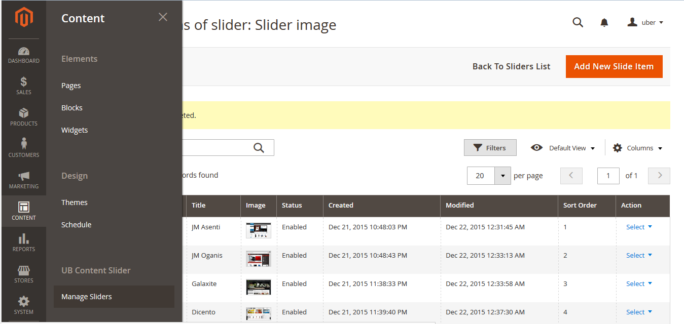 3_ go to Slider page