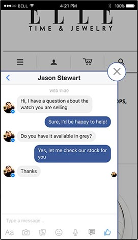 Quick Facebook chat
