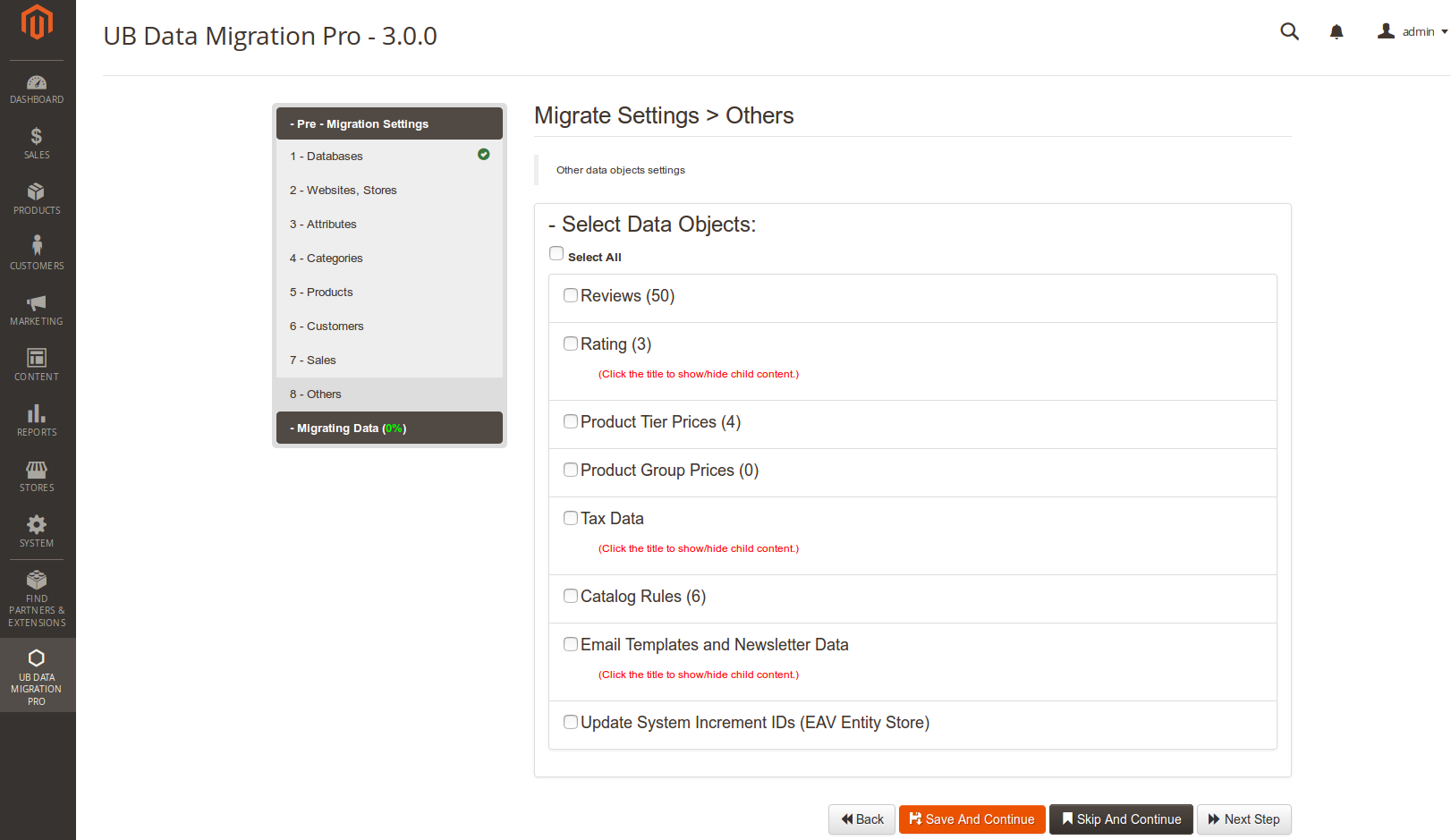 Step 8 - Migrate Other Data