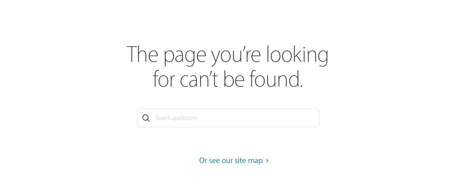 404 Page - Apple.com