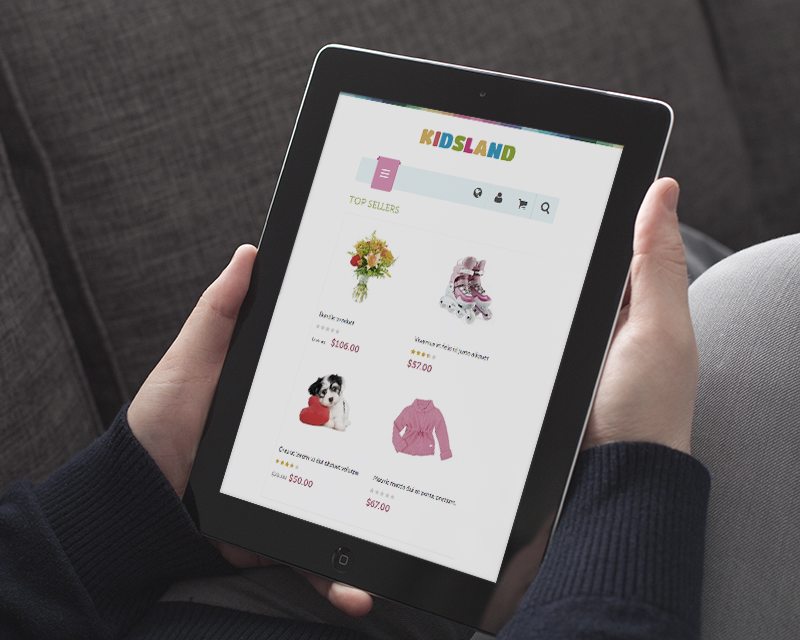 Magento Theme Kidsland – iPad