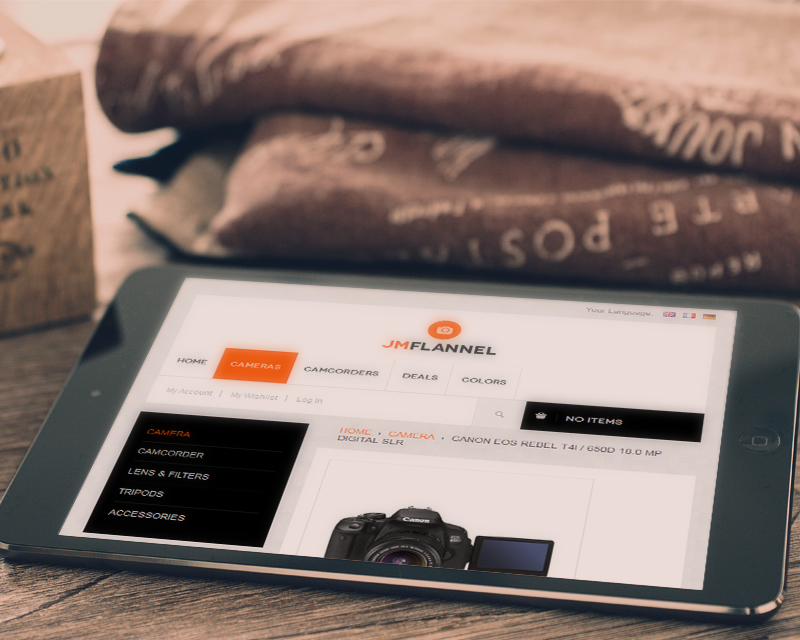 Magento Theme Flannel – iPad