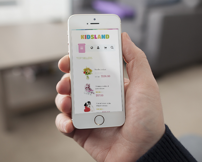 Magento Theme Kidsland – iPhone