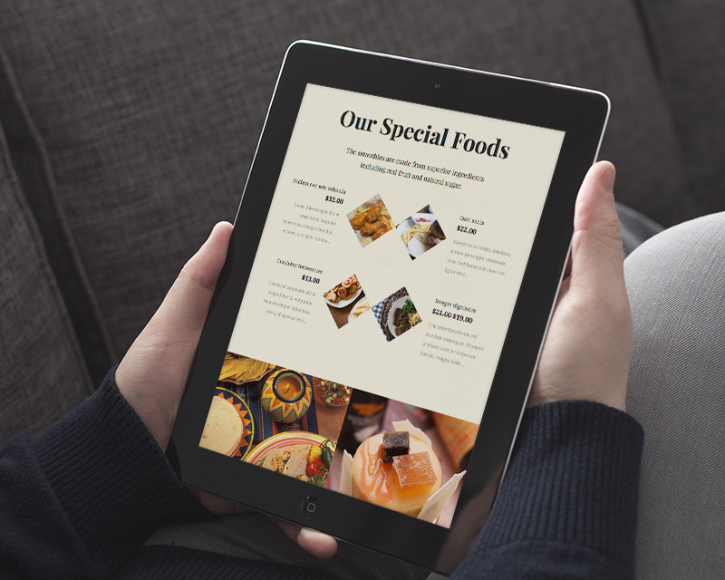 Magento Theme Aroma – iPad