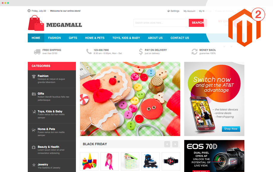 UB Megamall - Magento 2 Theme