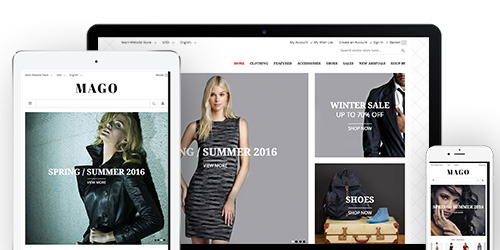 Responsive Magento theme UB Mago feature