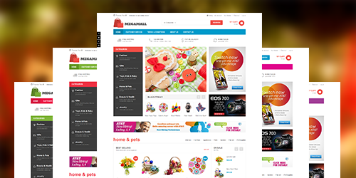 Responsive Magento theme Megamall feature