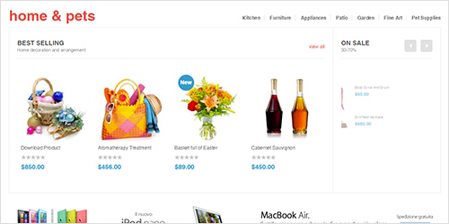 Responsive Magento theme Megamall feature