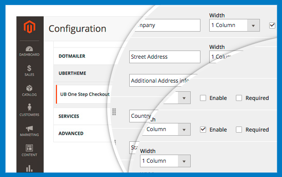 Magento 2 One Step Checkout - Manage Checkout Fields