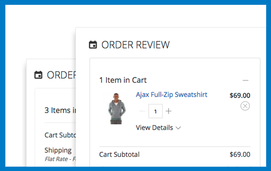 Magento 2 One Step Checkout - Edit Product On Checkout Page