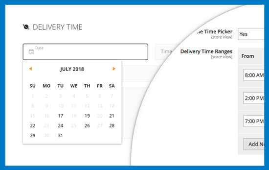 Magento 2 One Step Checkout - Delivery Date & Time